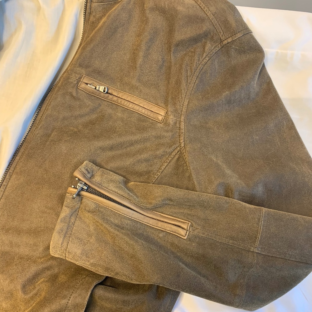 John Varvatos Sheepskin Moto Jacket